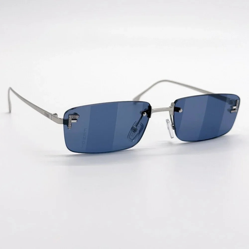 NEW FE4172US 16X BLUE SILVER UNISEX SUNGLASSES FENDI FE4172US